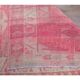 1970s Turkish Hand-Knotted Wool Cotton Pink Runner 88x334