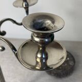 Five-light silver-plated candlestick