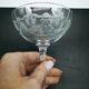 Series of 6 Champagne glasses Baccarat model Beauharnais