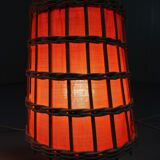 Set of 2 rattan table lamps, 1960’s