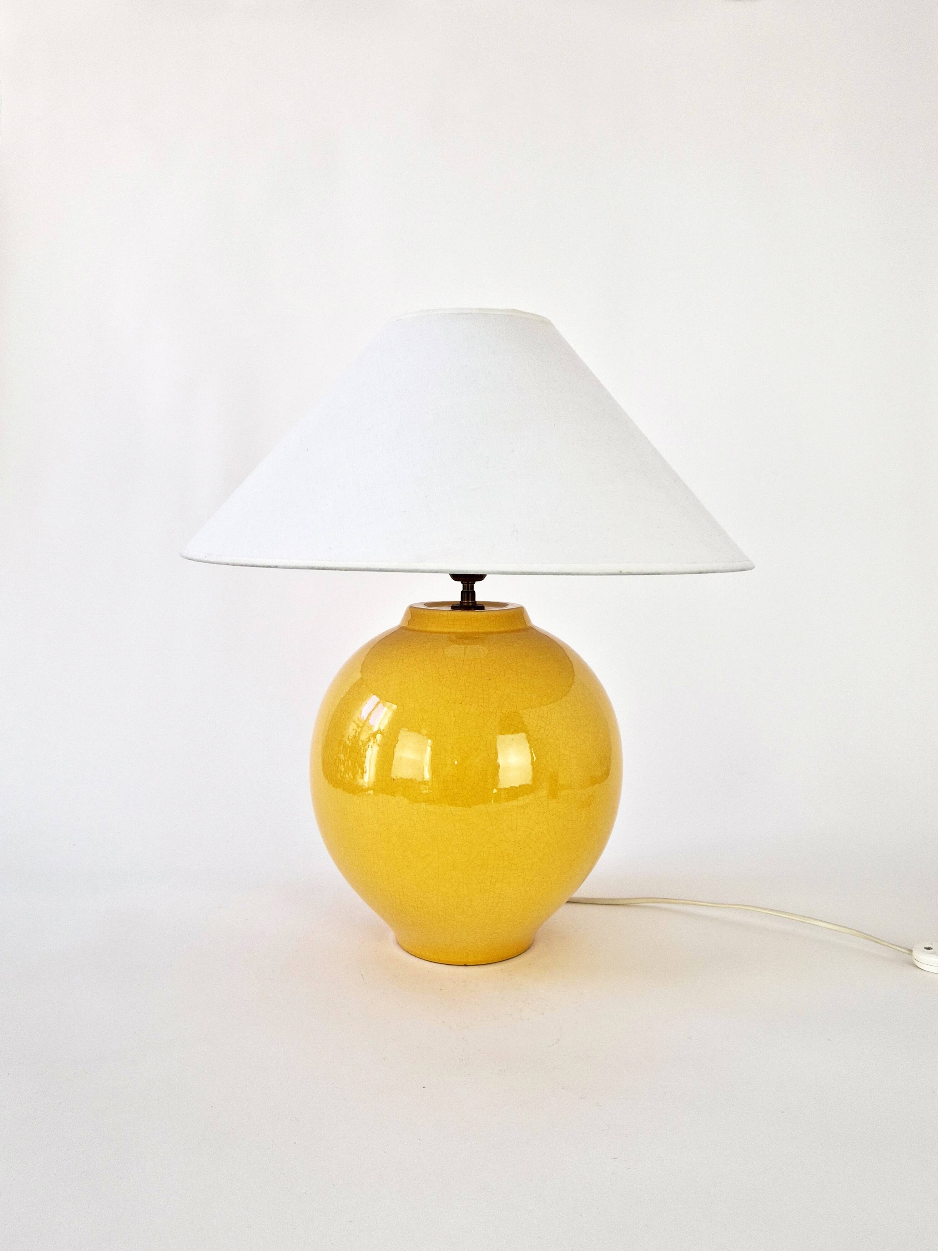 Vintage ceramic lamp Kostka 1980