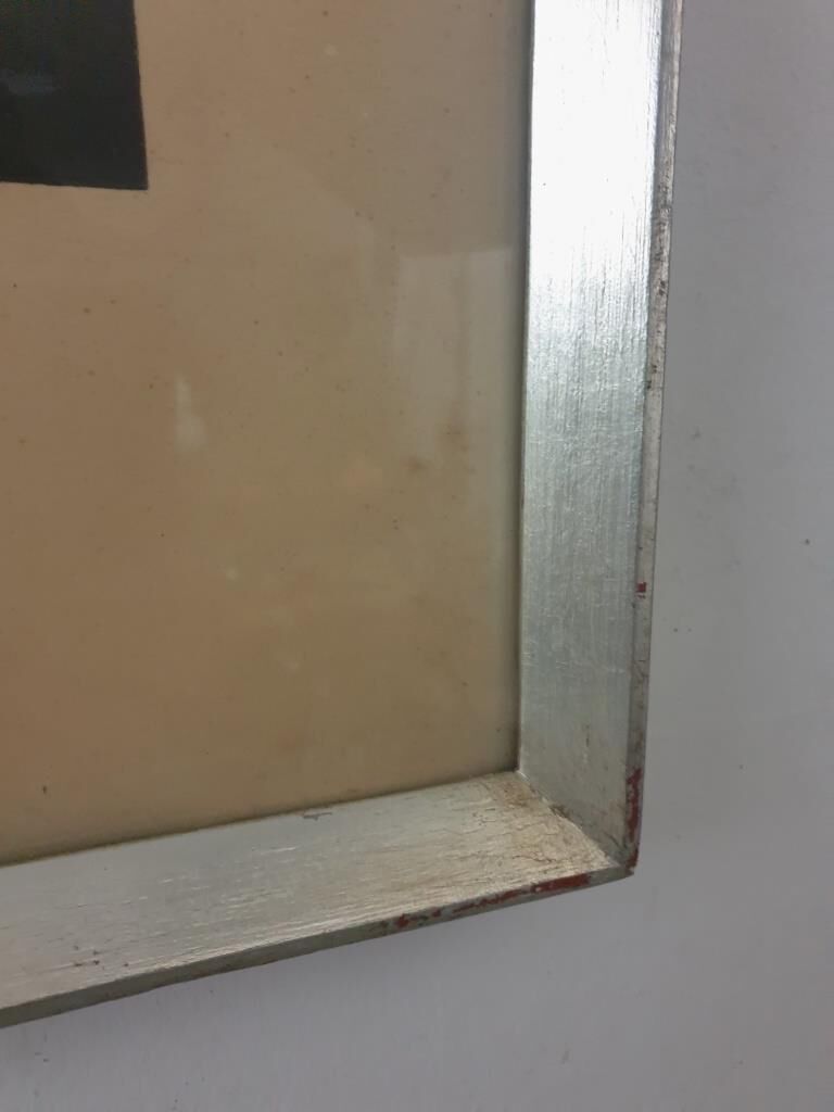 Vintage art deco tennis linocut