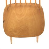 Scandinavian beech chair "Pinnstol", Sweden, 1960