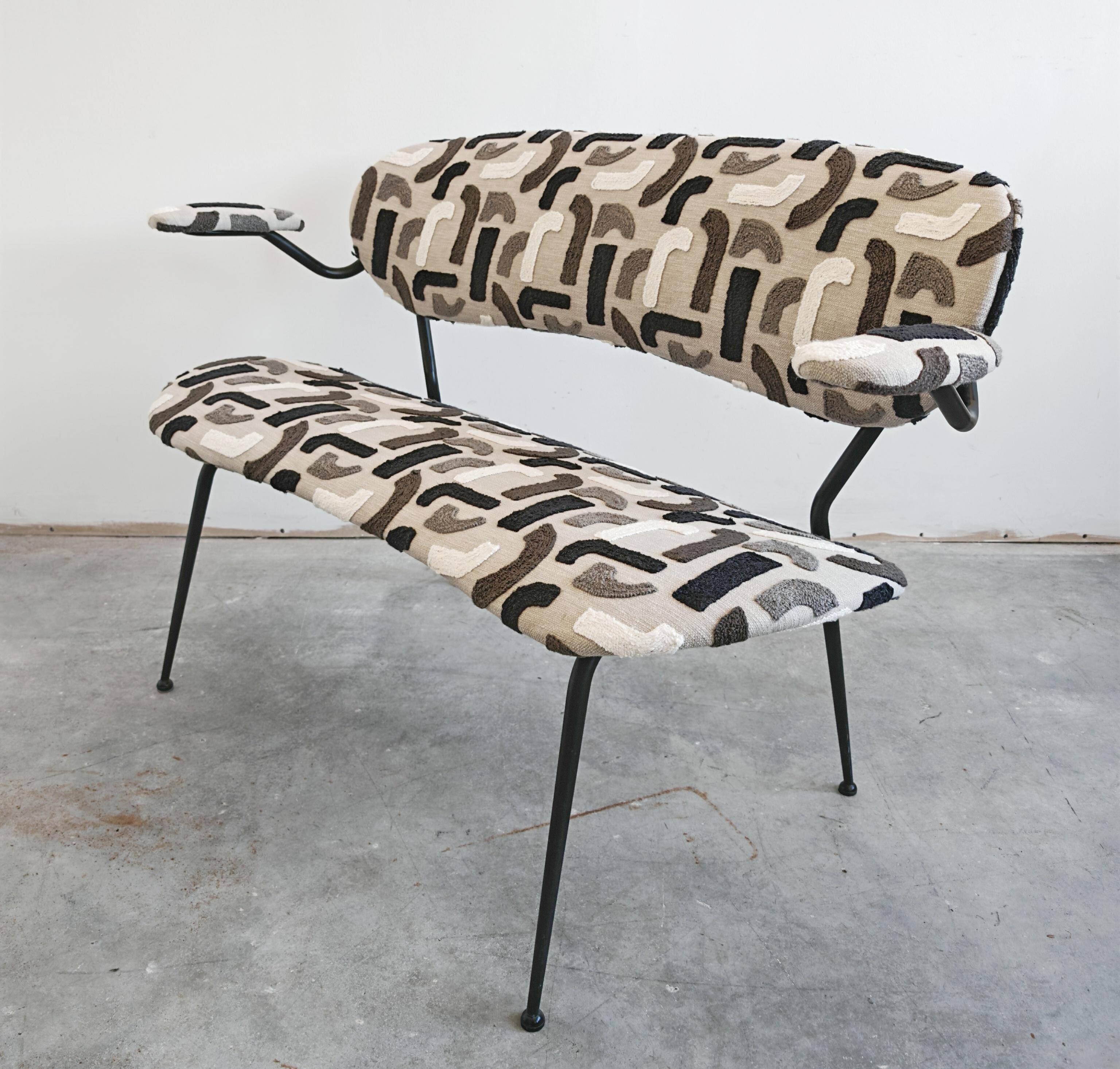 Mid-Century 2-Seater Canapé by Gastone Rinaldi for RIMA 1954