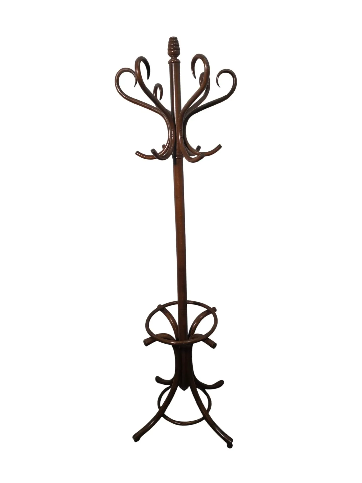 Curved antique wooden parrot