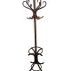 Curved antique wooden parrot