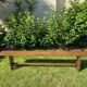Ancien banc de ferme en bois - 2 mètres