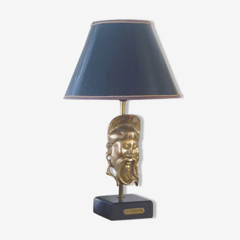 Mandarin Zen Table Lamp Black and Brass Gold