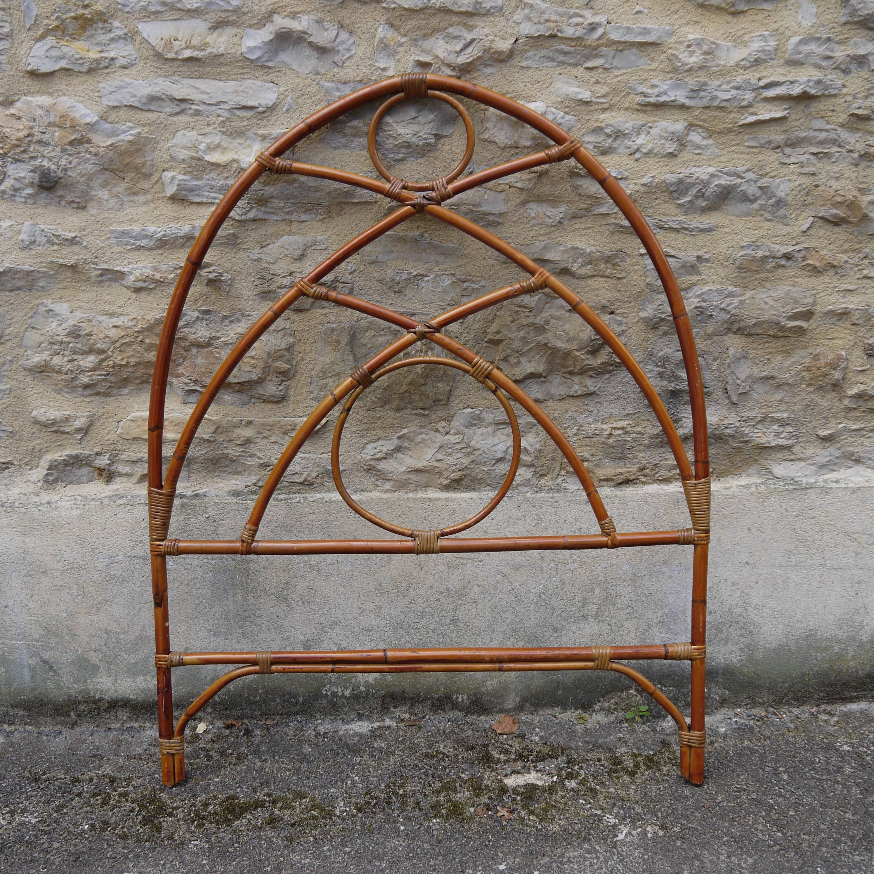 Rattan headboard