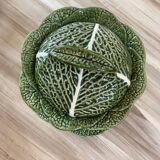 Soup tureen in cabbage barbotine
