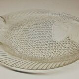 Plat Arcoroc poisson en verre vintage