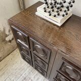Brutalist sideboard attributed to De Coene 70s