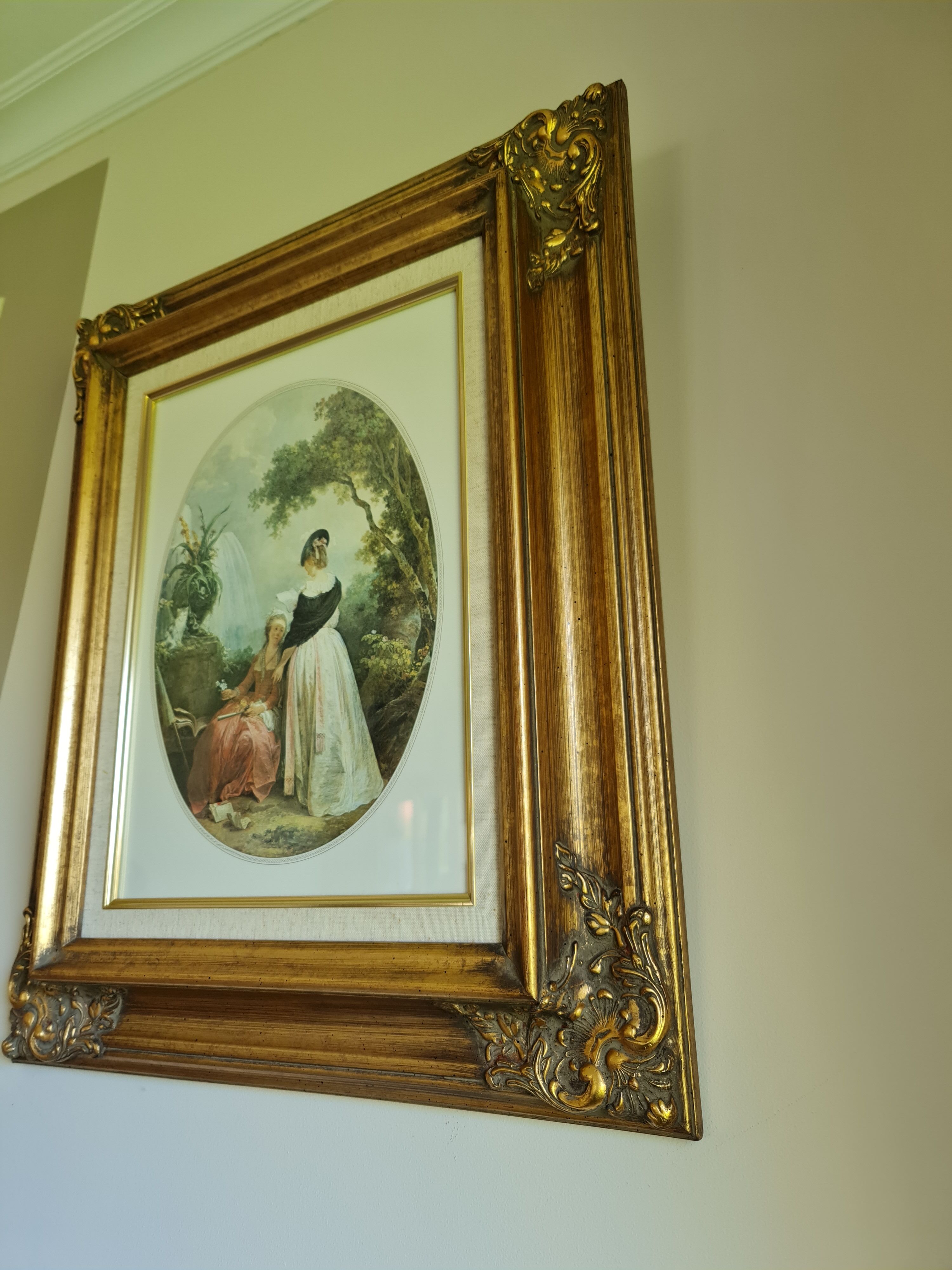 Classical painting gilded