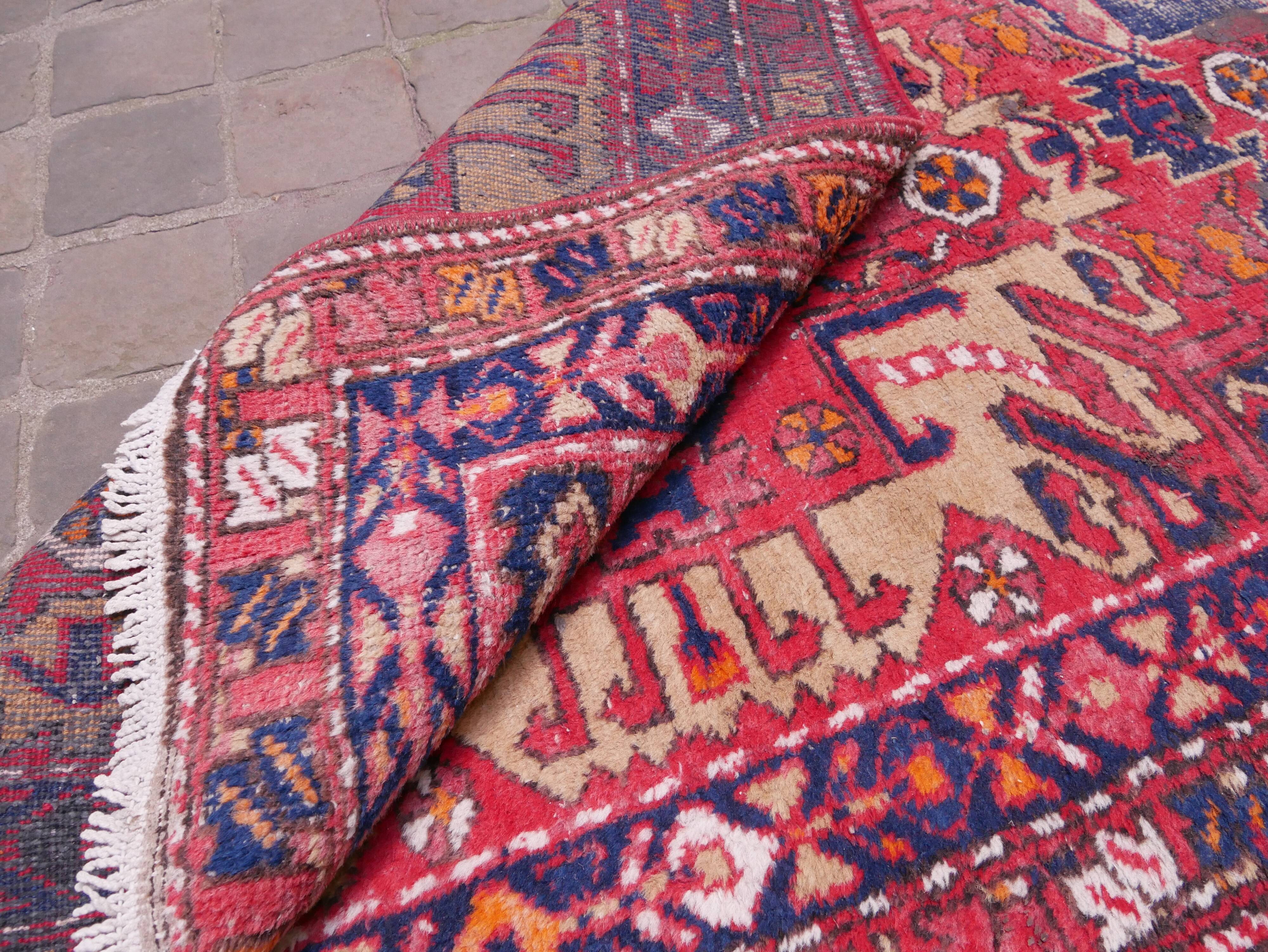 Handmade Oriental carpet of Persian corridor Hamadan