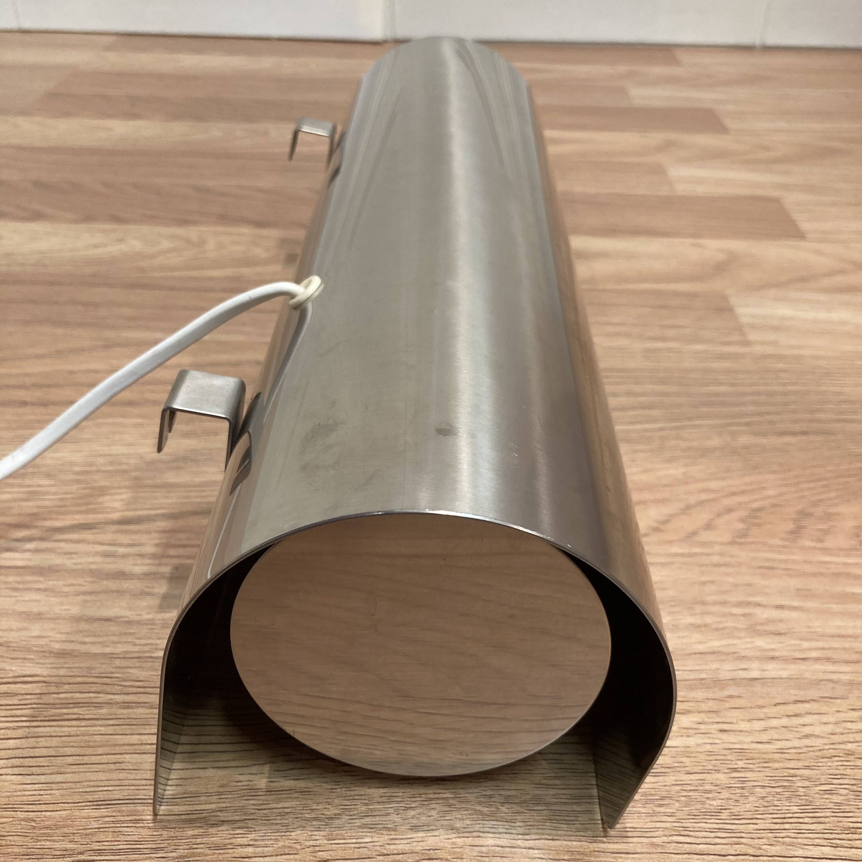 Large steel wall lamp Scandinavian design 1970.
