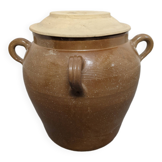 Jarre saloir XXL 120l in vintage glazed stoneware