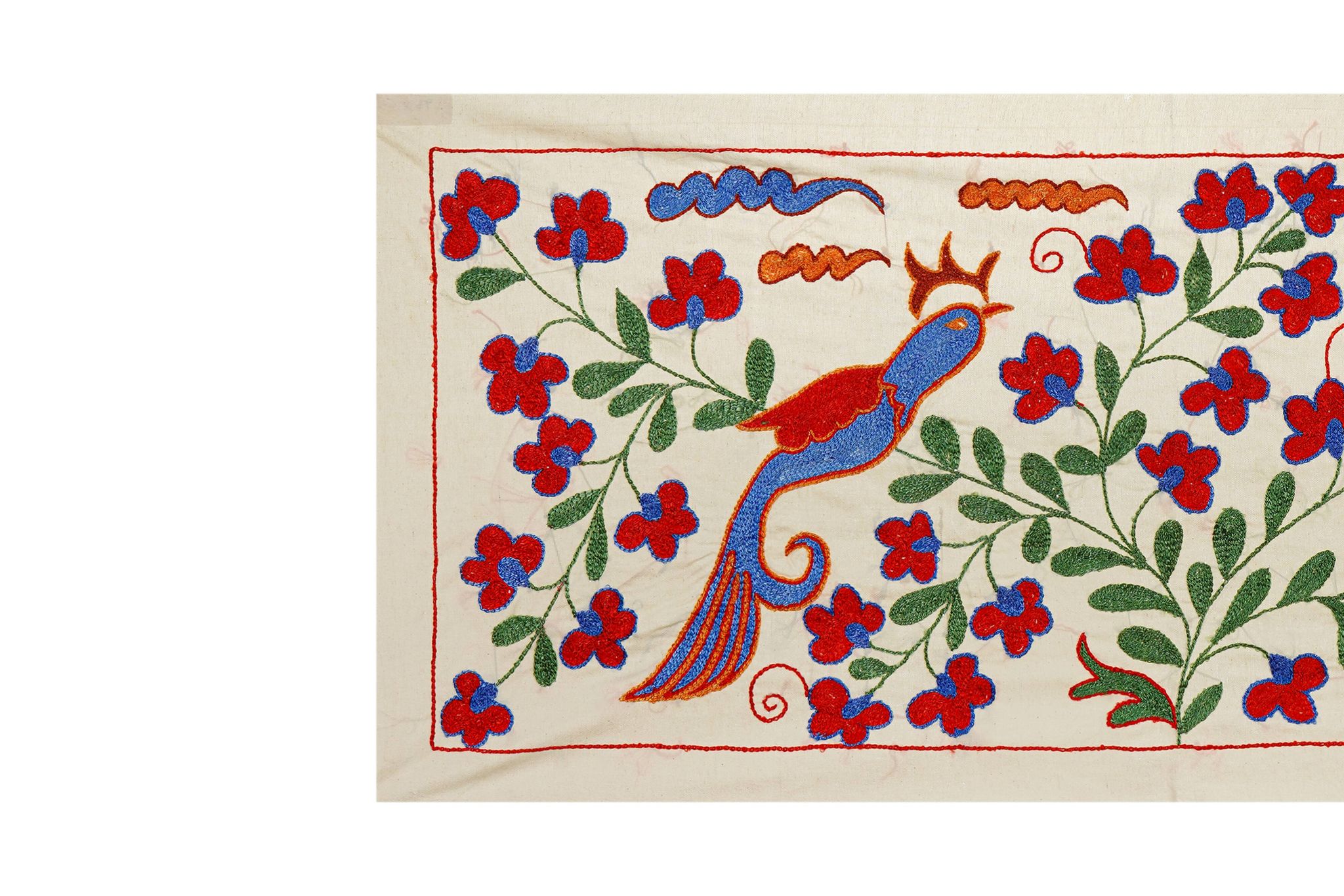 Vintage Turkish hand-knotted rug 45x96cm