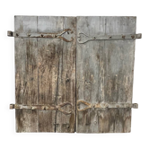 Pair of old shutters