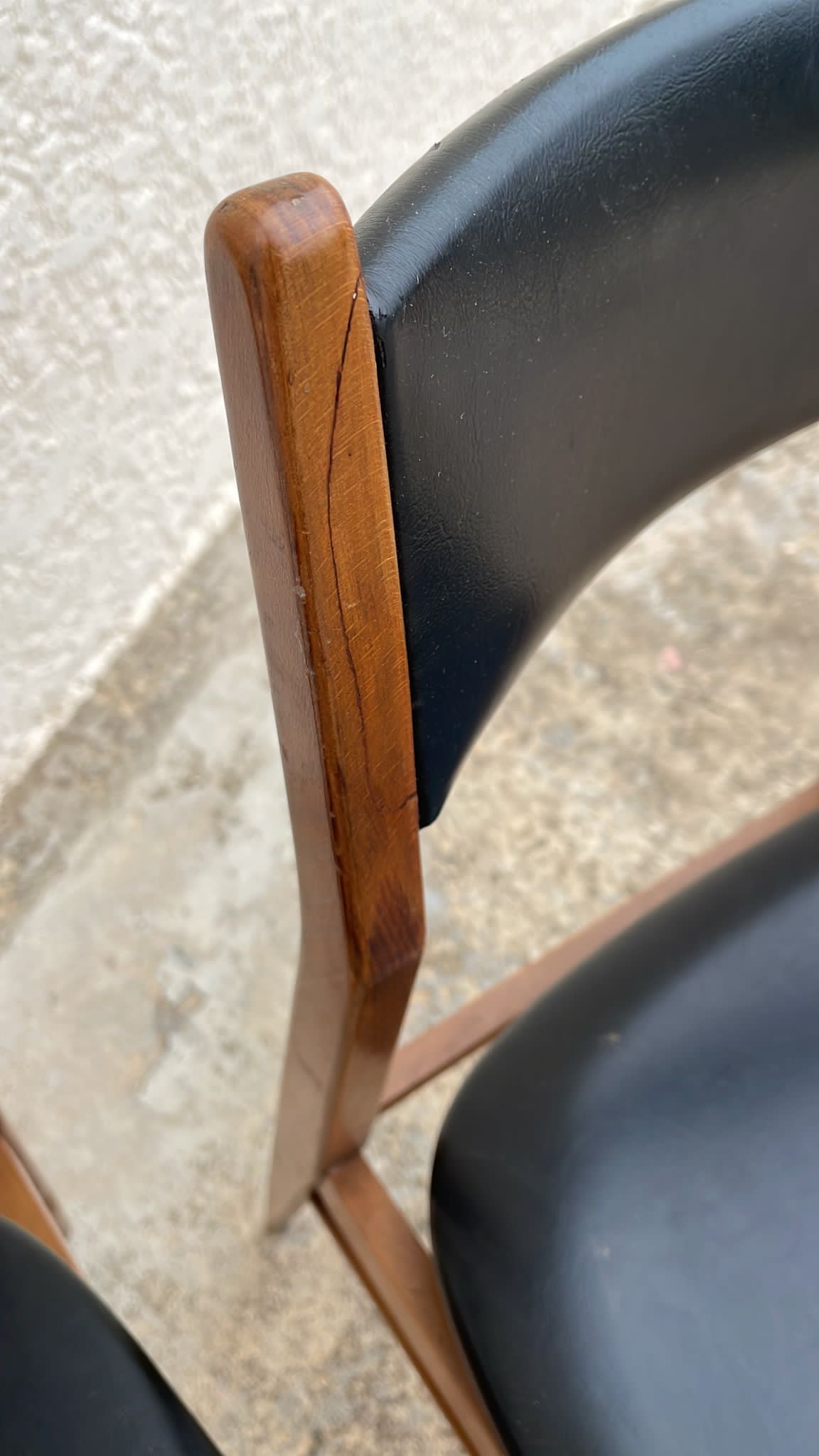 4 Danish teak chairs