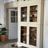 Vitrine ancienne blanche