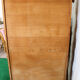 Secrétaire vintage en bois et rotin