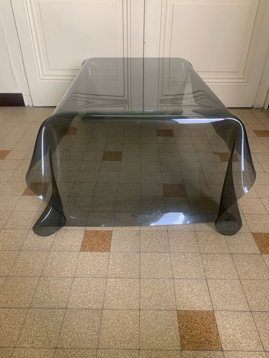 Table basse Plexiglass fumée