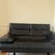 B&B Italia Alanda 2-seater sofa in black leather