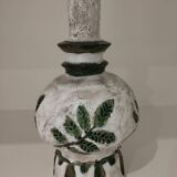 Pied de lampe avec son décor sacrifié