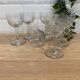 Set de 6 verres à vin gravés