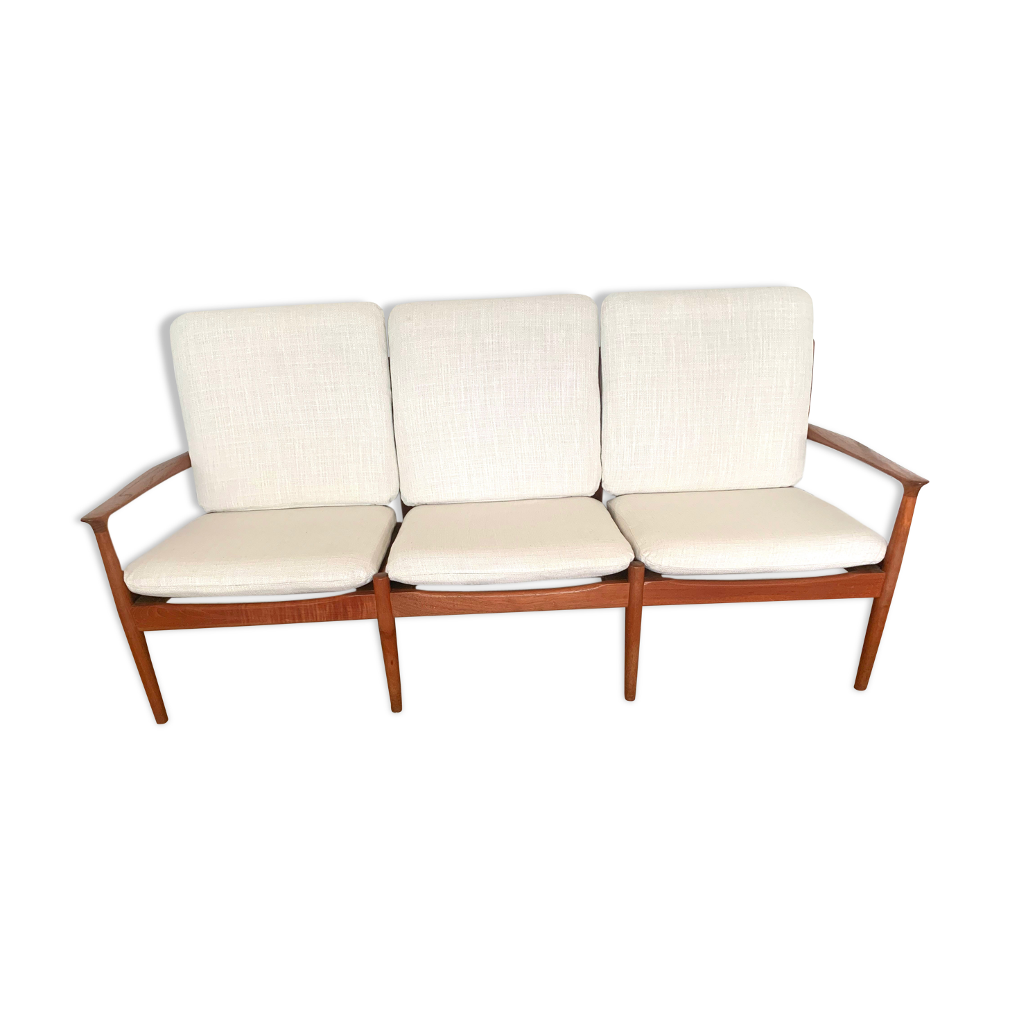 3-seater teak sofa by Svend Aage Eriksen for Glostrup, 1962