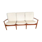 3-seater teak sofa by Svend Aage Eriksen for Glostrup, 1962