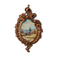 Tableau avec cadre en bois fabriqué à la main