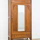 Art Deco wardrobe in carved wood with mirror from the 1930s.
