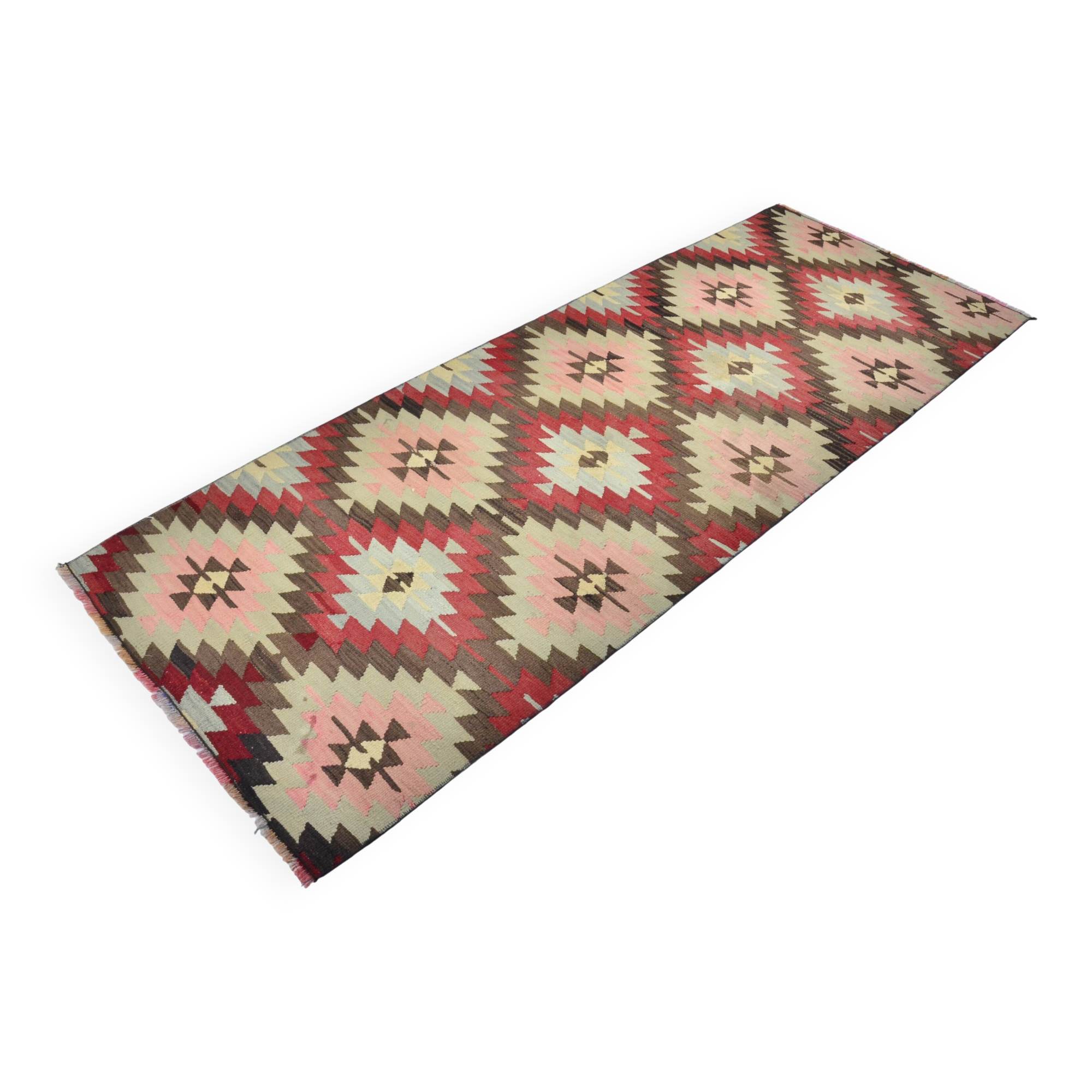 Vintage Turkish Wool Floral Carpet sku 3406