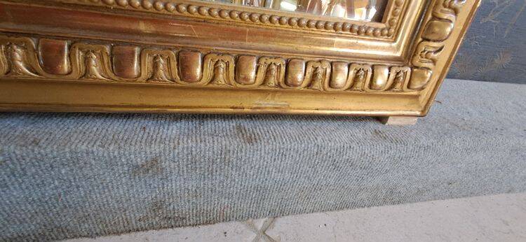 19th century mirror 163 x 84/91