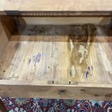 Rustic sloping desk from the 19th century in oak and fir