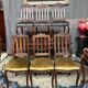 Set of 6 Regency chairs. Solid oak.