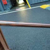 Old style flat desk louis xvi leather tray with 2 pulls