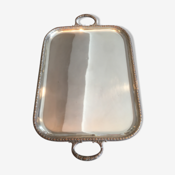 Silver metal tray