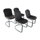 Set de 4 chaises chromées Cidue