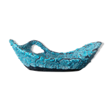 Coupe en faïence turquoise