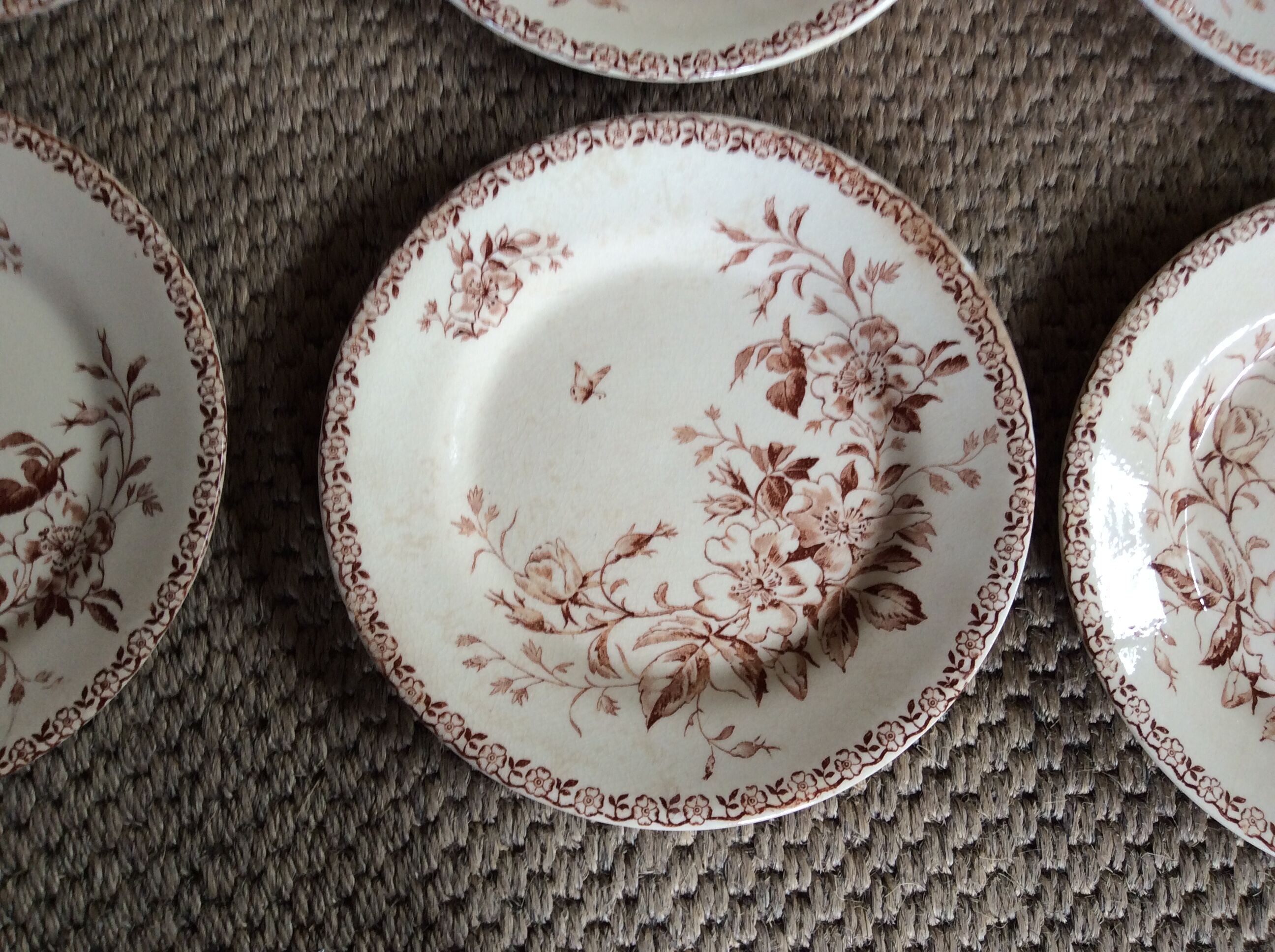 Series of 9 plates Iron Earth