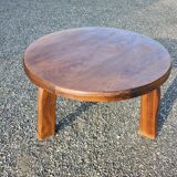 Aranjou Table basse d'appoint, Orme, France, années 1970/80