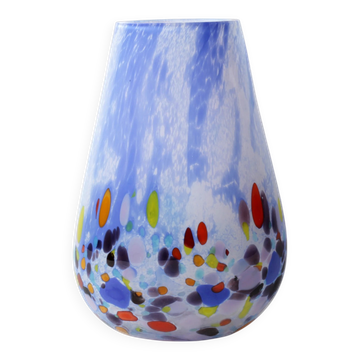 Blue Art Glass / Tony Rachov / Ekenäs Glashytta / Sweden / 1980s
