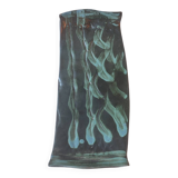 Large shallow dish (signed) in French studio stoneware from the 1960s-70s.