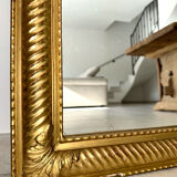 19th-century antique gilded mirror.