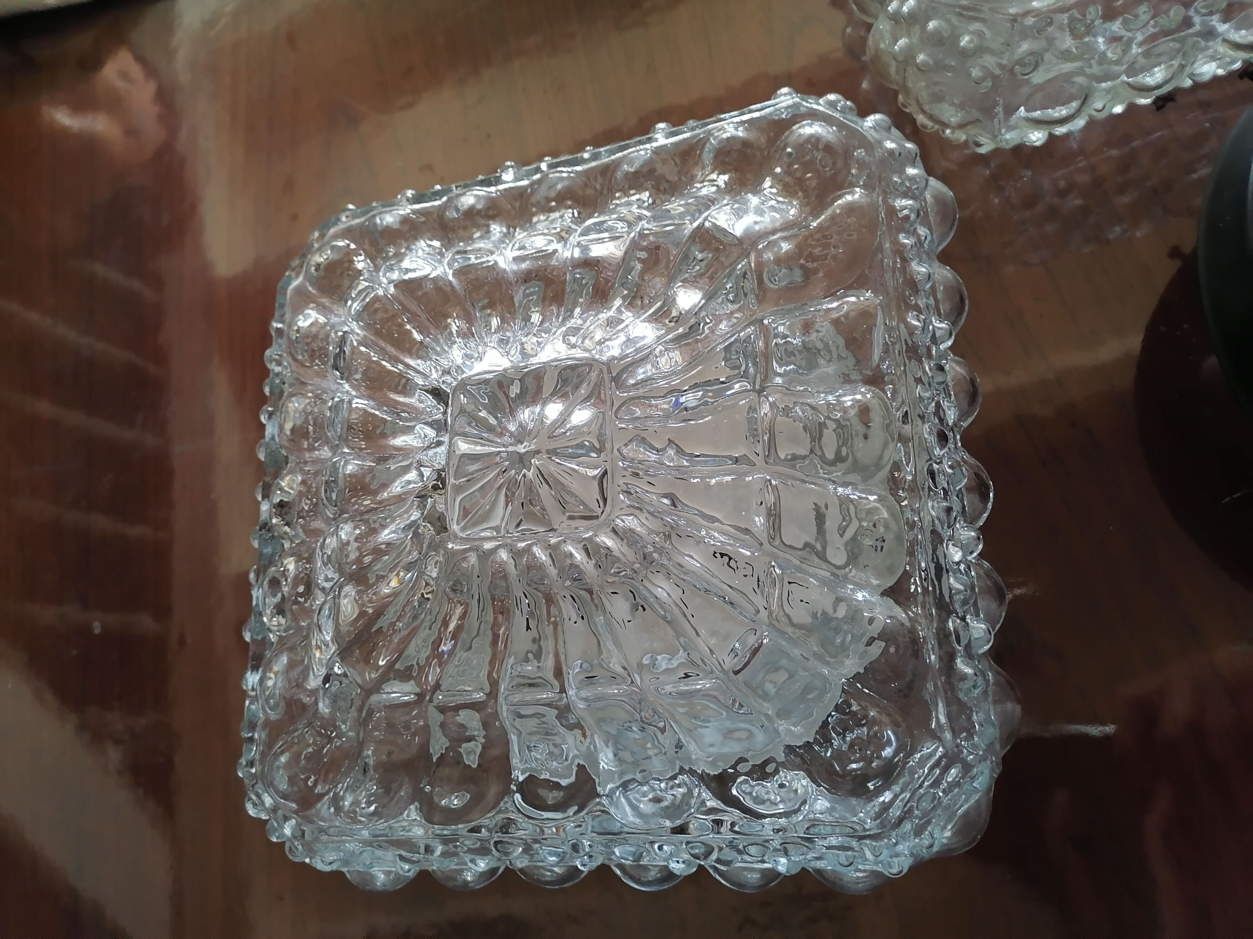 Set of 2 new bubble glass ceiling lamps 1960-1970