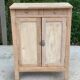 Renovated Parisian sideboard in raw solid wood 72cm