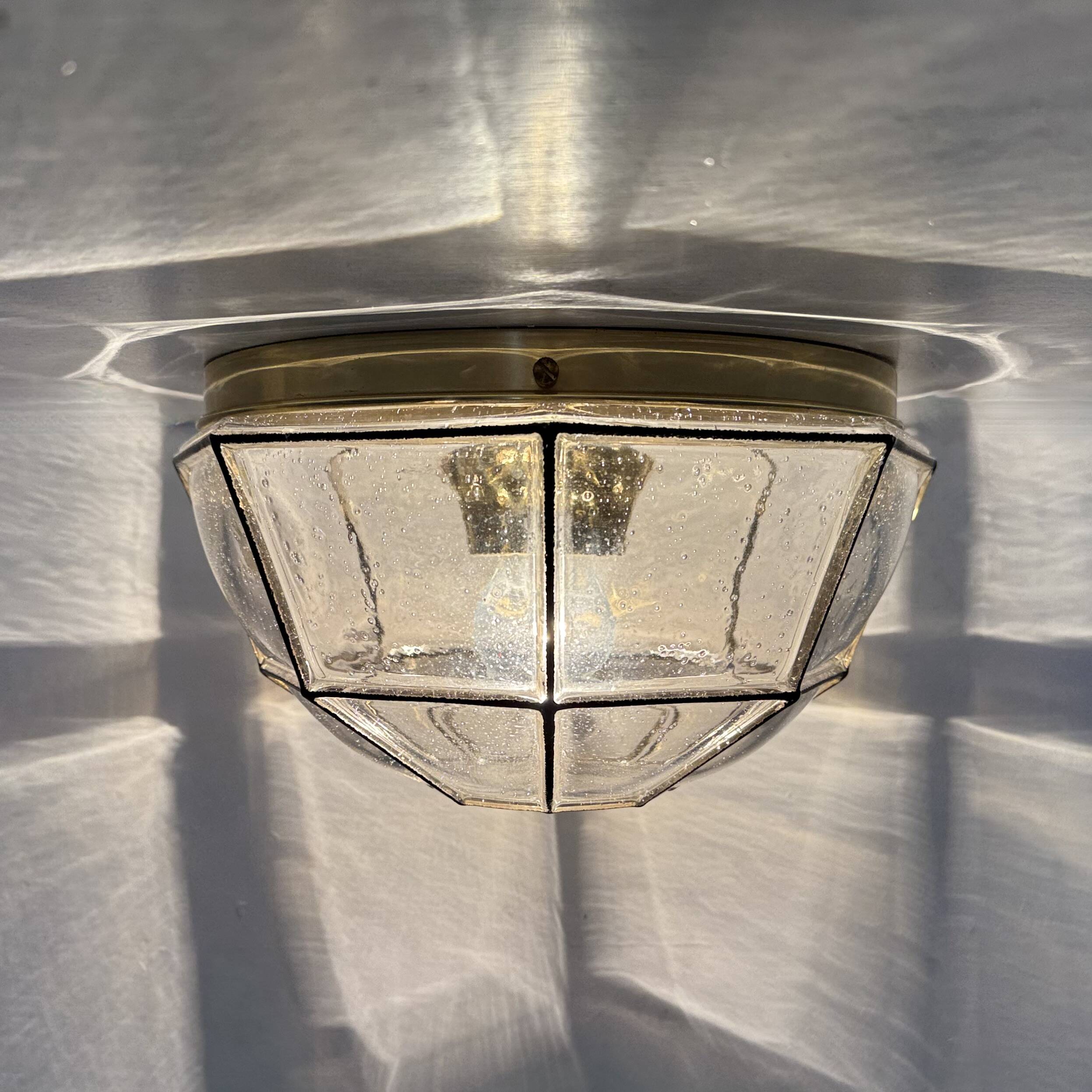 Limburg Glashütte ceiling lamp , 1970s
