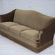 1960s, Danish 3-seater sofa, olive green furniture velour, beech wood.